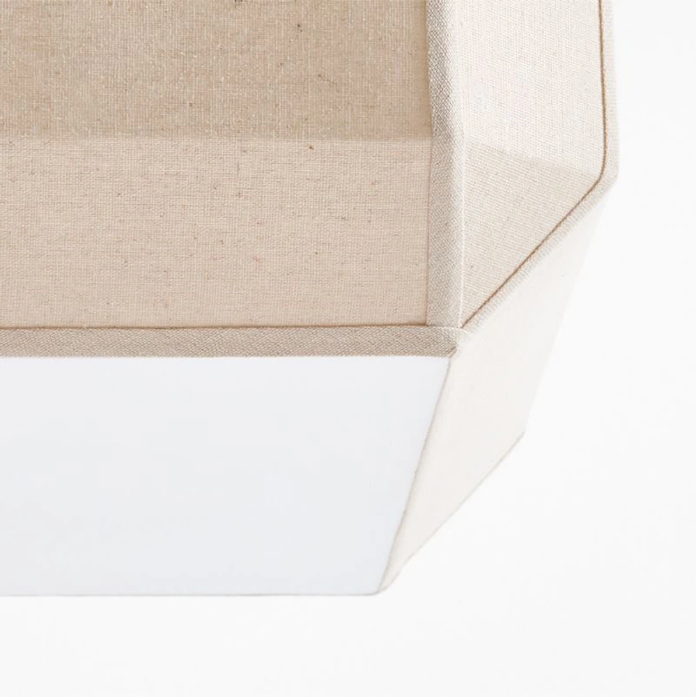 Luca Linen Box 18" Kids Semi-Flush Mount Ceiling Light