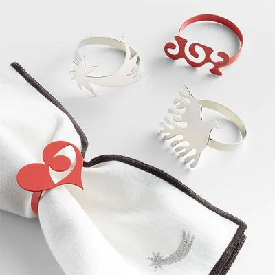 Joyful Napkin Rings, Set of 4 by Lucia Eames™