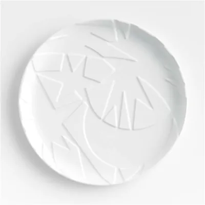 Star Dance 10" White Ceramic Dinner Plate by Lucia Eames™