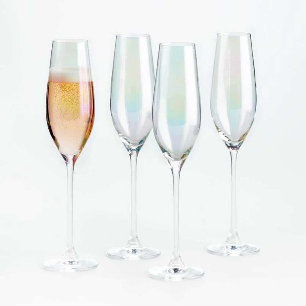 Lunette 8-Oz. Iridescent Champagne Glass