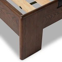 Luton Terra Brown Ash Wood King Bed