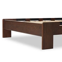 Luton Terra Brown Ash Wood King Bed