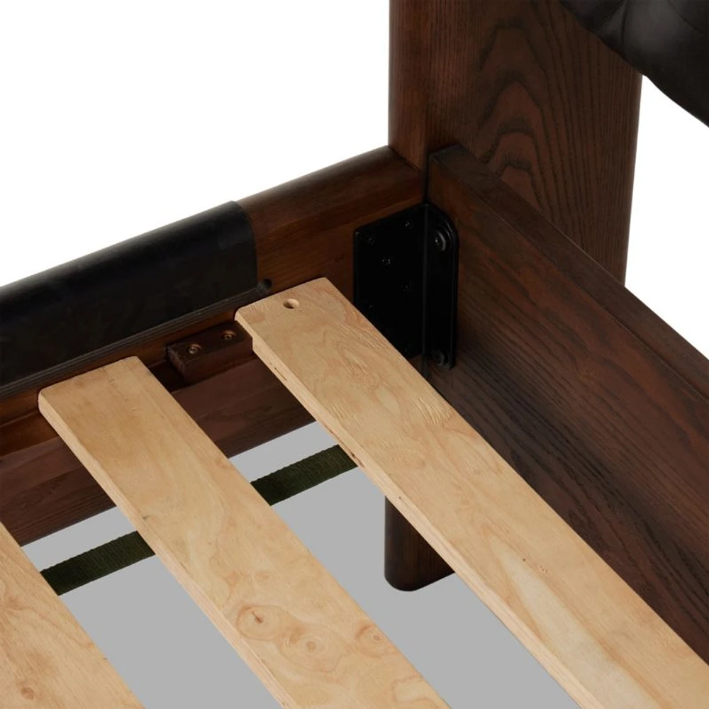Luton Terra Brown Ash Wood King Bed