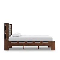 Luton Terra Brown Ash Wood King Bed