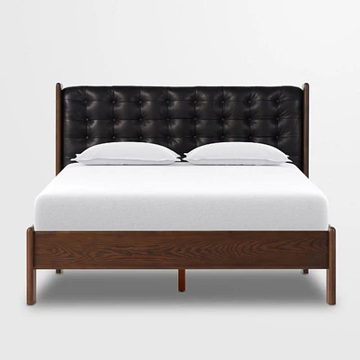 Luton Terra Brown Ash Wood King Bed