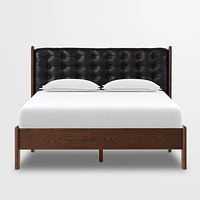 Luton Terra Brown Ash Wood King Bed