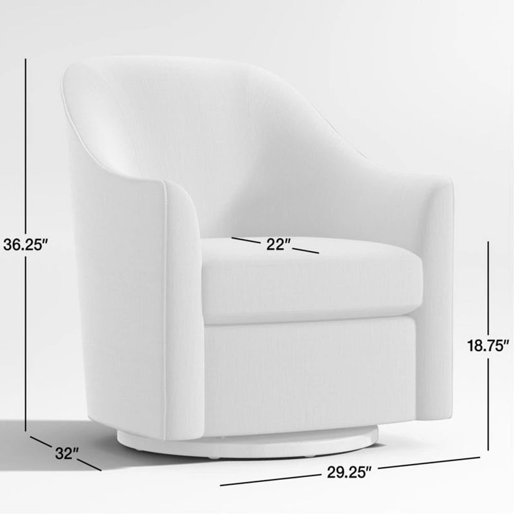 Lyric Sage Green Curved Nursery Swivel Glider Chair