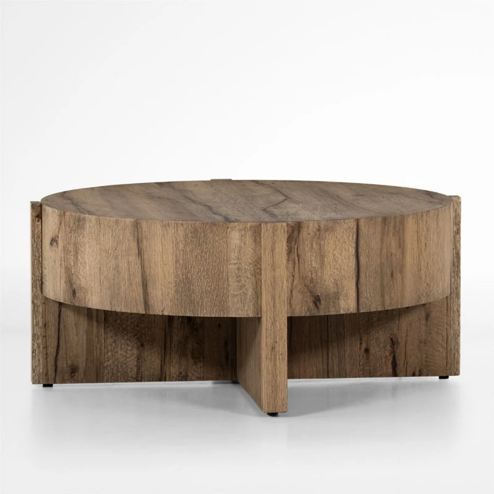 Mackinley Natural Wood 41.5" Round Coffee Table