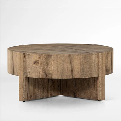 Mackinley Natural Wood 41.5" Round Coffee Table