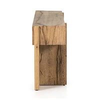 Mackinley 78.75" Rectangular Natural Oak Wood Console Table