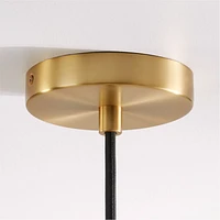 Maddox Oversized Dome Pendant Light with Brass Socket