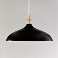 Maddox Oversized Dome Pendant Light with Brass Socket