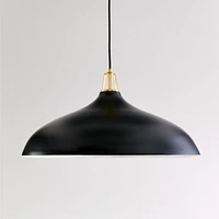 Maddox Oversized Dome Pendant Light with Brass Socket