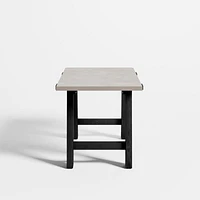Madison 72" Concrete Desk with Ebonized Wood