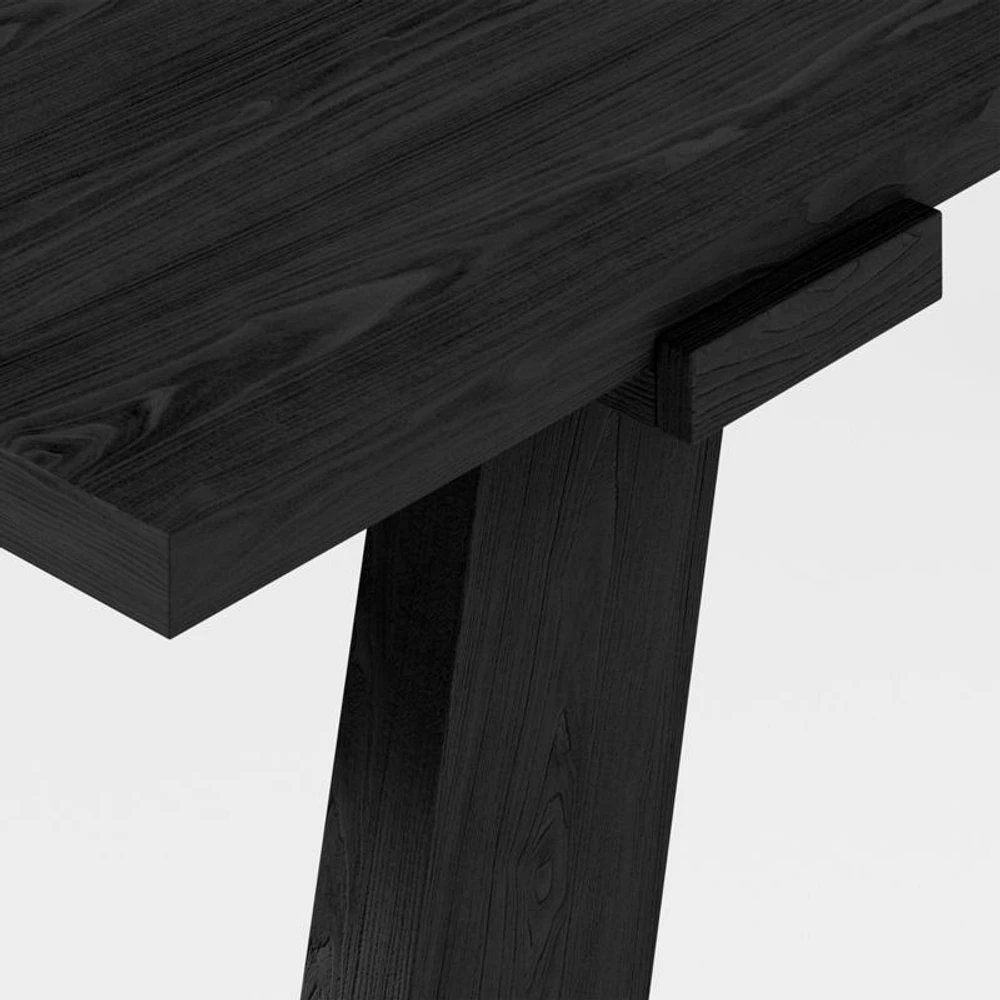 Madison 72" Ebonized Wood Desk