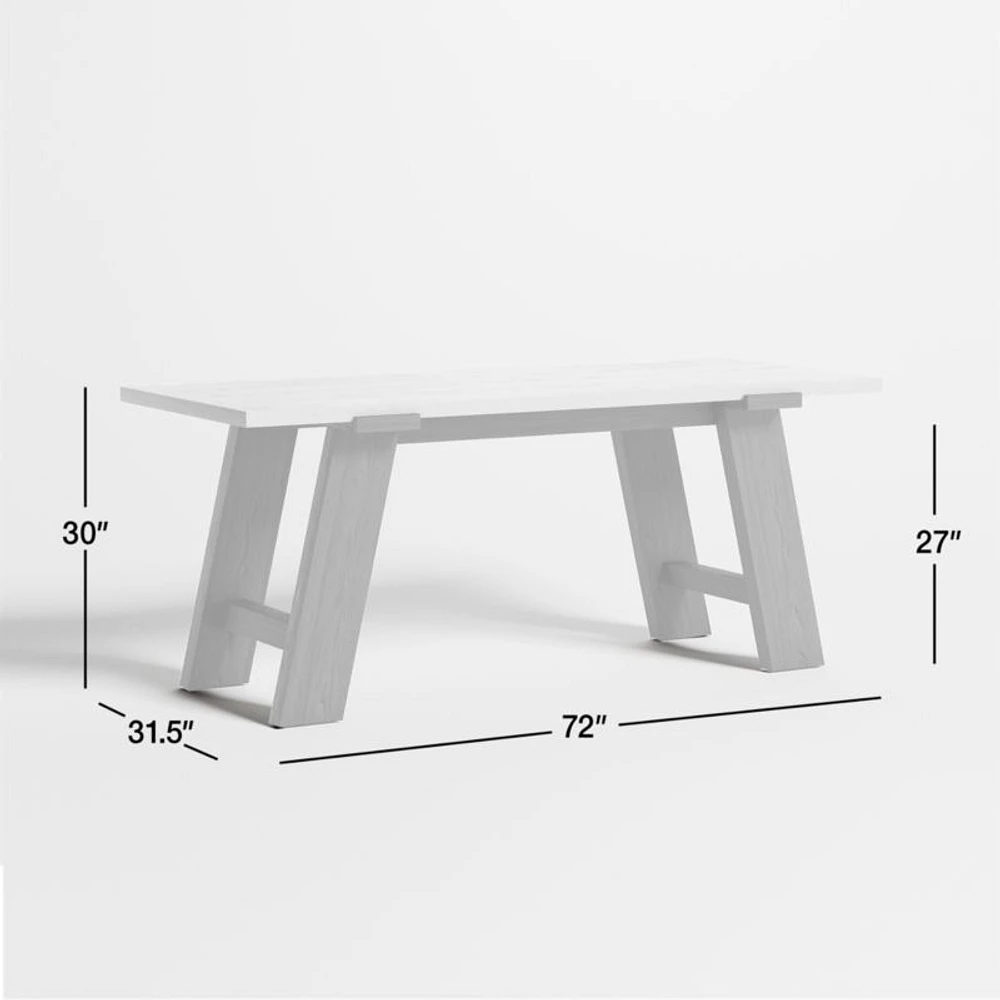 Madison 72" Glass Desk with Ebonized Wood Base