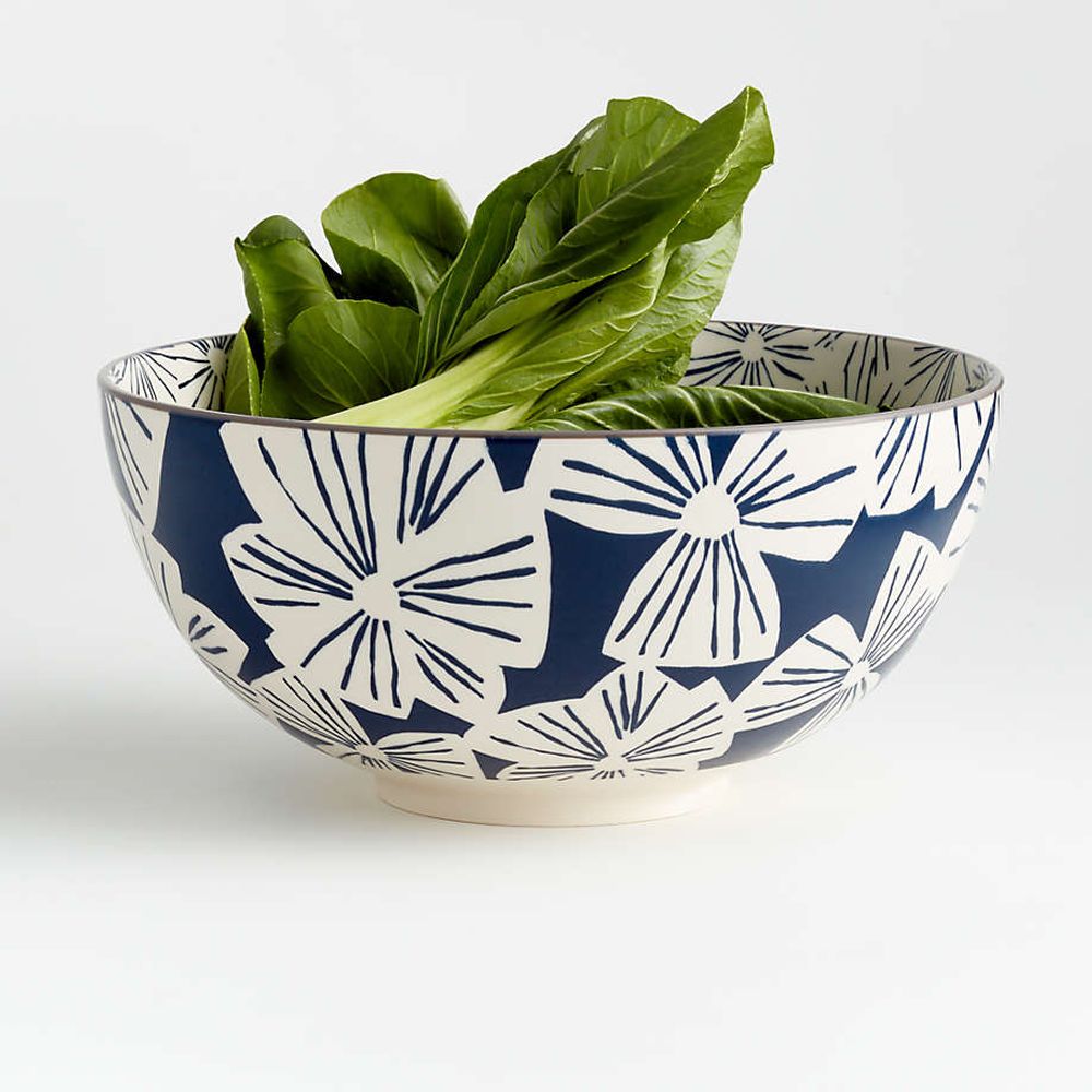 Blue/Green Carousel Extra Large Serving Bowl