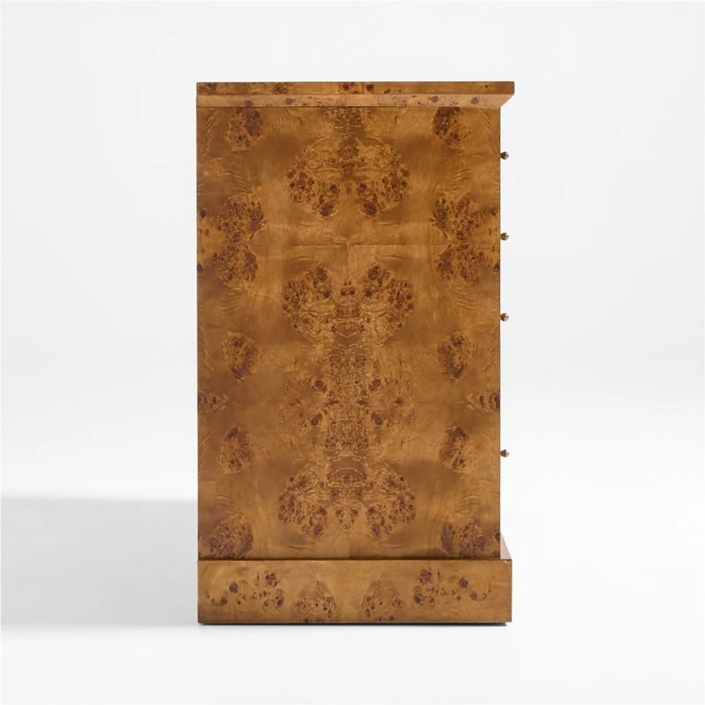 Maison Burl Wood 8-Drawer Storage Credenza