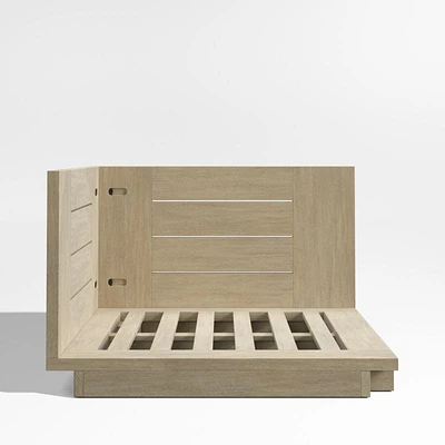 Mallorca Wood Outdoor Corner Chair Frame