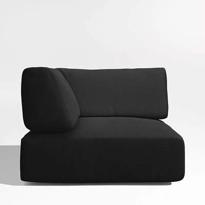 Mallorca Cast Charcoal Grey Sunbrella ® Outdoor Corner Chair Cushion
