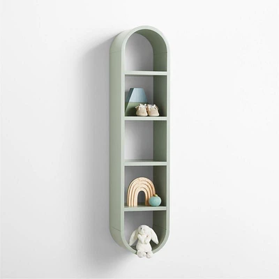 Mallory Kids Large Sage Green Wall Shelf