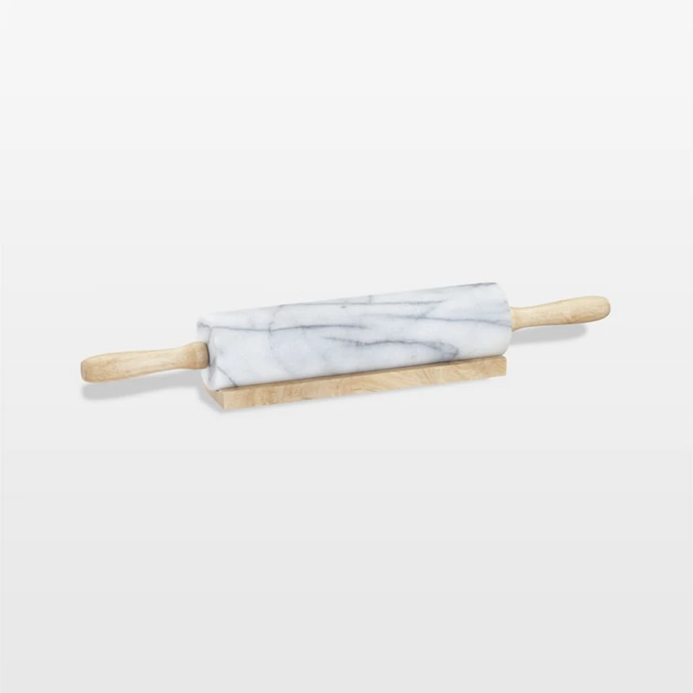 French Kitchen Marble Rolling Pin with Stand