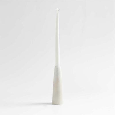 Marble Taper Candle Holder 8"
