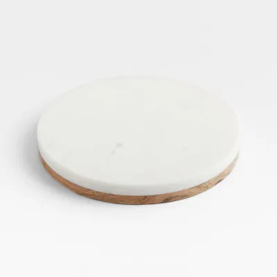 Marble and Wood Trivet