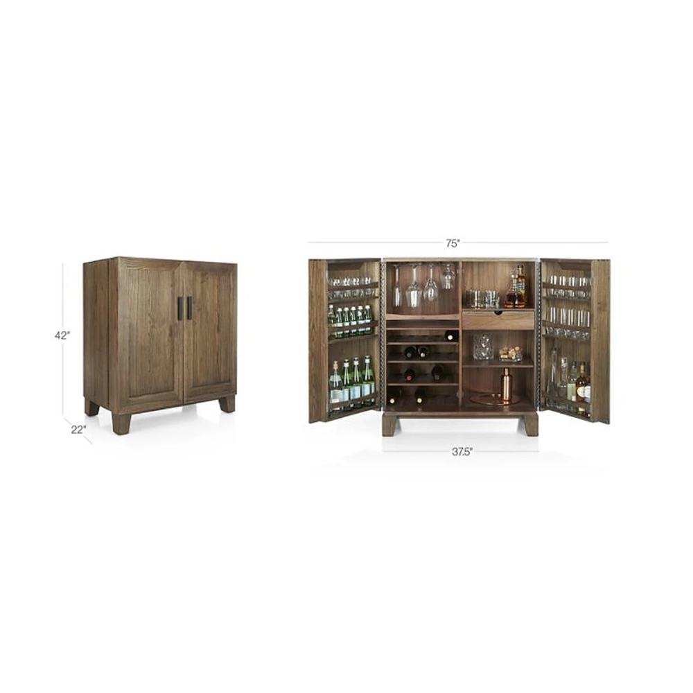 Marin Shiitake Bar Cabinet