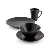 Marin 4-Piece Matte Black Place Setting