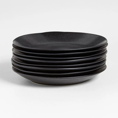 Marin Matte Black Dinner Plates, Set of 8