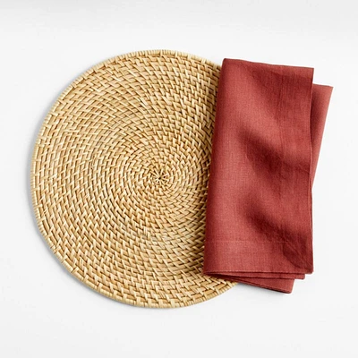 Marin Plum Red EUROPEAN FLAX ™-Certified Linen Napkin