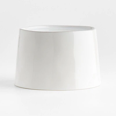 Marin White Ceramic Drink Dispenser Stand
