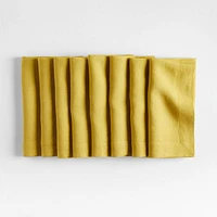 Marin Olive Yellow Linen Napkin