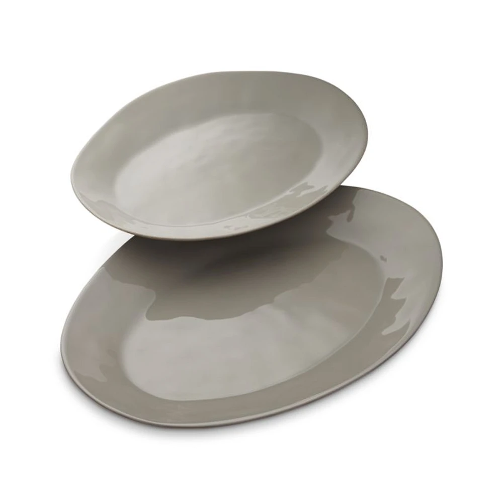 Marin Grey Small Oval Platter