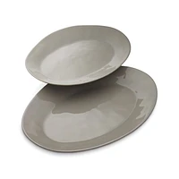 Marin Grey Small Oval Platter