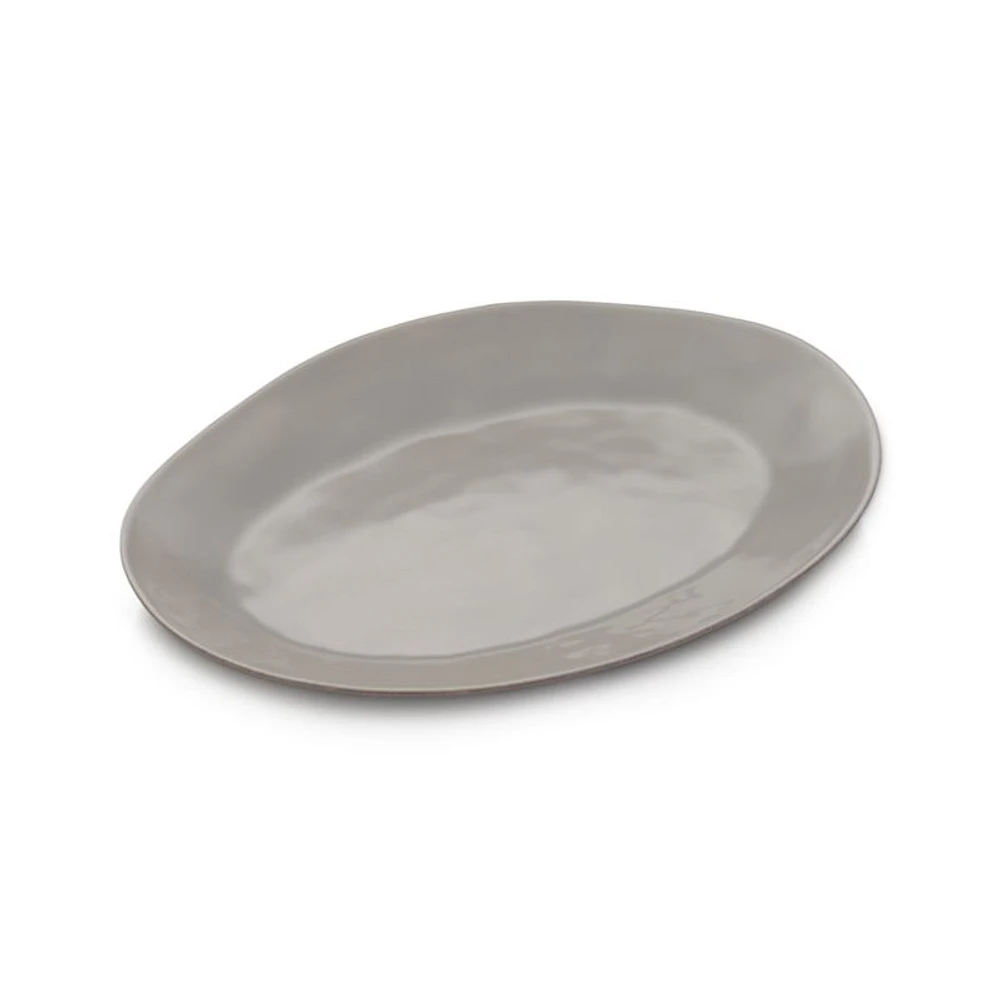 Marin Grey Small Oval Platter