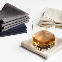 Marin Natural EUROPEAN FLAX ™-Certified Linen Cocktail Napkins, Set of 4