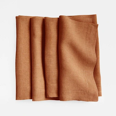 Marin Almond Brown EUROPEAN FLAX ™-Certified Linen Napkins