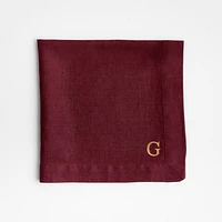 Marin Merlot Red EUROPEAN FLAX ™-Certified Linen Napkin
