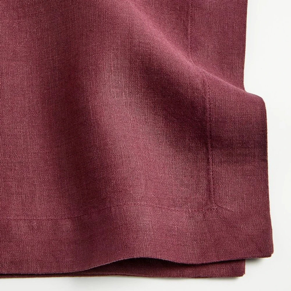 Marin Merlot Red EUROPEAN FLAX ™-Certified Linen Napkin