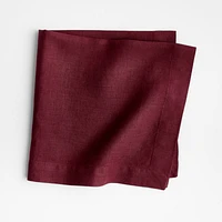 Marin Merlot Red EUROPEAN FLAX ™-Certified Linen Napkin