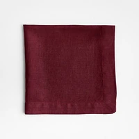 Marin Merlot Red EUROPEAN FLAX ™-Certified Linen Napkin