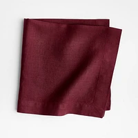 Marin Merlot Red EUROPEAN FLAX ™-Certified Linen Napkin