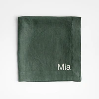 Marin Pine Green EUROPEAN FLAX ™-Certified Linen Napkin