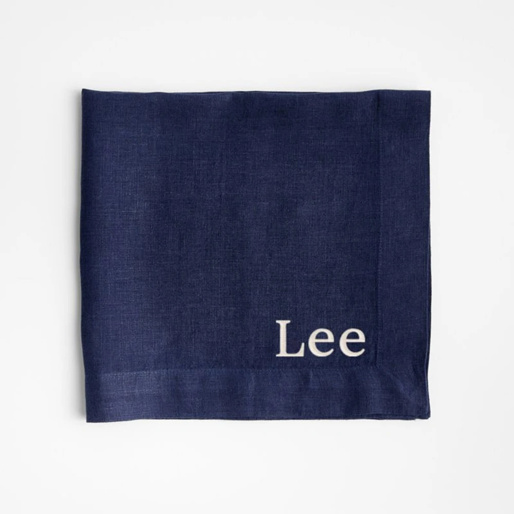 Marin Deep Indigo EUROPEAN FLAX ™-Certified Linen Napkin