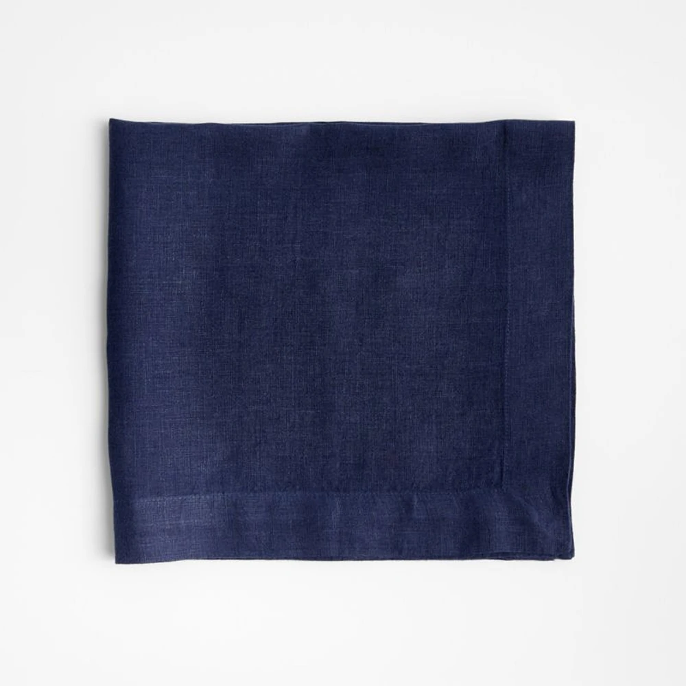 Marin Deep Indigo EUROPEAN FLAX ™-Certified Linen Napkin