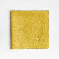 Marin Olive Yellow EUROPEAN FLAX ™-Certified Linen Napkin