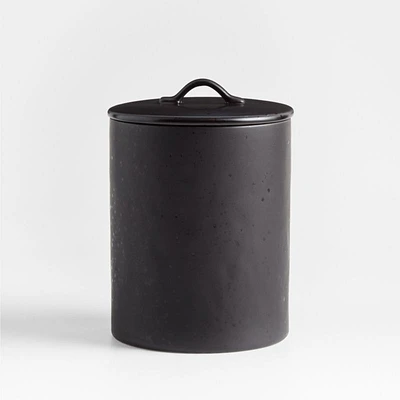 Marin Large Matte Black Canister