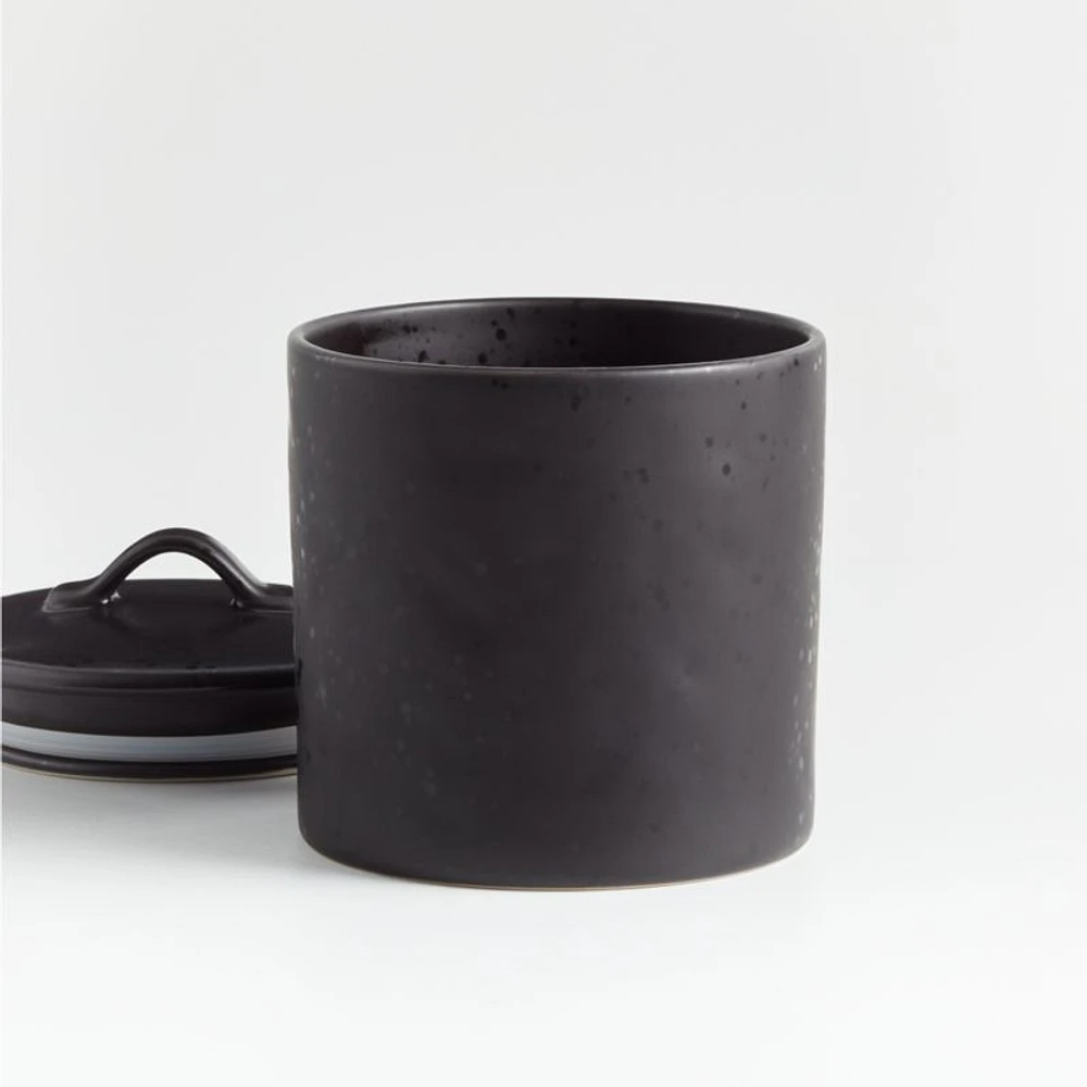 Marin Small Matte Black Canister
